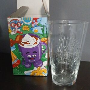 ❤️McDonald's Grimace Embossed Collectible Glass with Box NEW